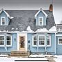 Blue Cape Cod Style Home