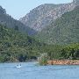 Pineview Reservoir summer and winter